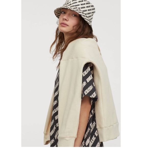 BILLIE EILISH x H&M Text Print Pattern Short Sleeve Shirt M - Picture 6 of 9